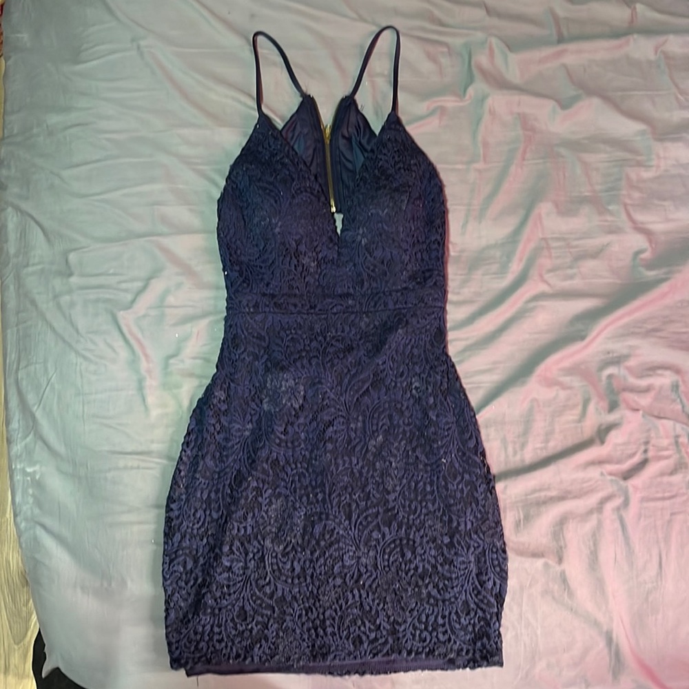 Emerald Sundae Medium Navy Blue Dress